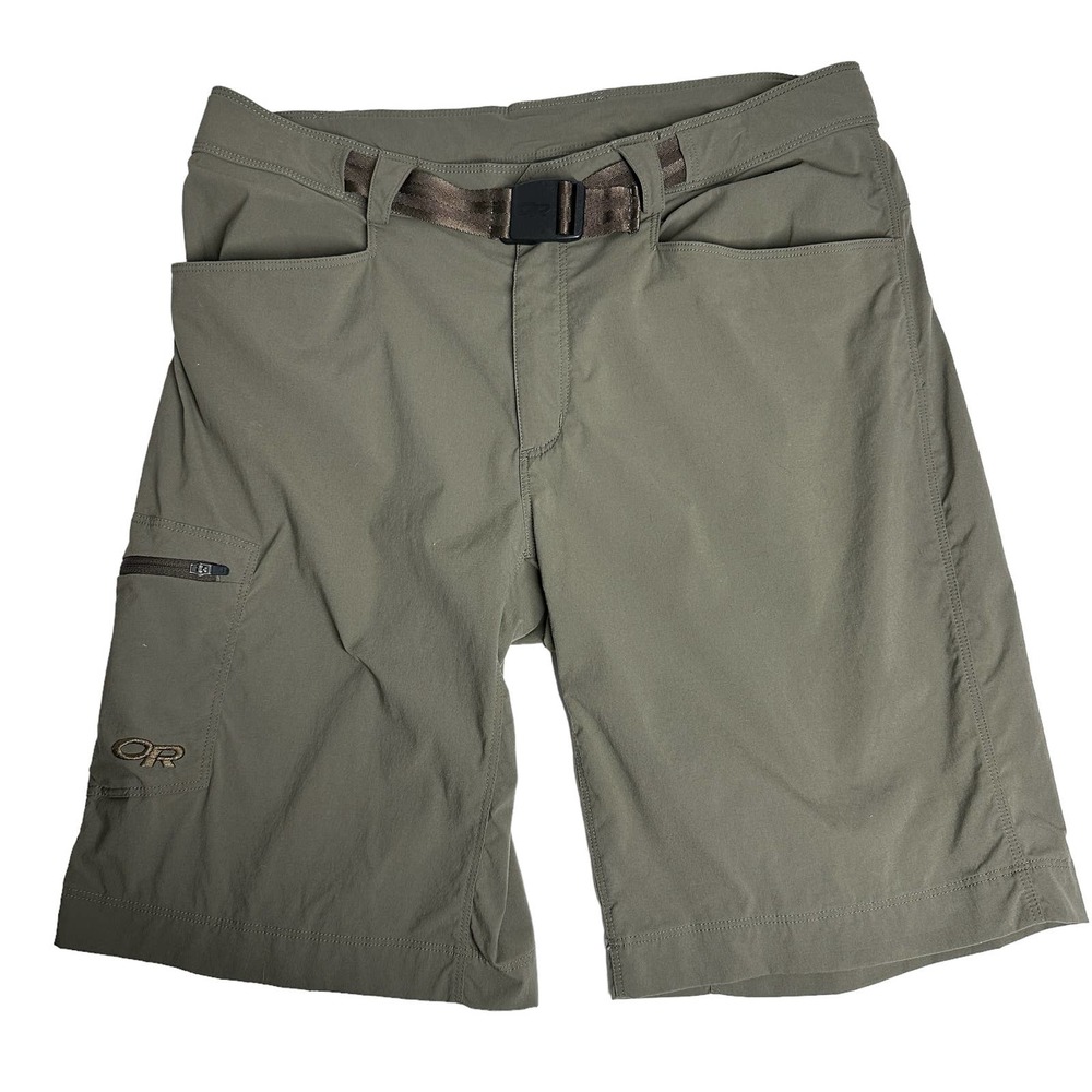 Outdoor Research Mens Equinox Short 32 34 Brown Activewear Hiking Cargo Water OR